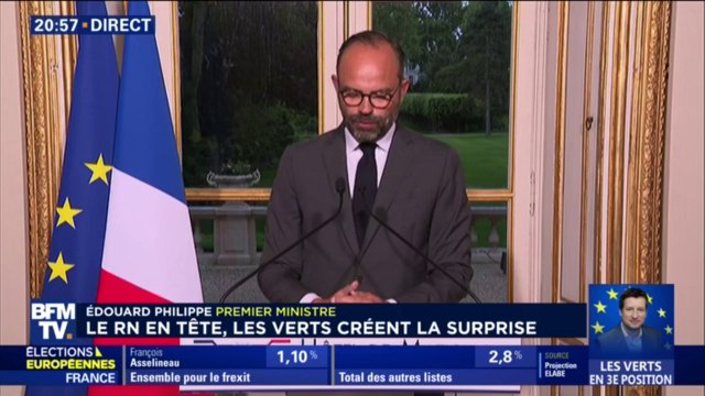 Je ne veux pas banaliser ce résultat de l’extrême-droite , réagit Edouard Philippe qui accueille les résultats avec humilité