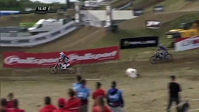 Arnaud Tonus vs Tim Gajser Battle - MXGP Race 2 - MXGP of France 2019