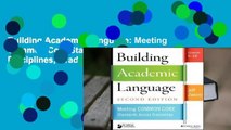 Building Academic Language: Meeting Common Core Standards Across Disciplines, Grades 5-12