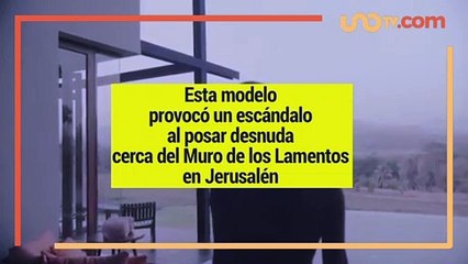 Entretenimiento | Esta modelo posó desnuda cerca del Muro de los Lamentos