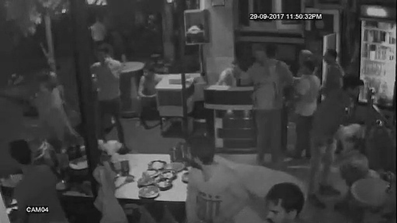 Gunshots at Pritam Dhaba, Amritsar.CCTV footage(1)