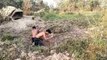primitive technology Dig To Build Most Amazing Swimming Pool Around Turtle