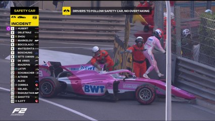 F2 - MonacoGP : Abandon de Tatiana Calderon et replay du départ !