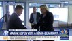 Européennes: Marine Le Pen a voté à Hénin-Beaumont