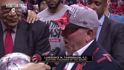 Toronto Raptors Trophy Presentation Ceremony! 2019 Eastern Conference Finals