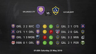 Pre match day between Orlando City and LA Galaxy Round 16 MLS