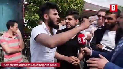 Sokak röportajında 'Kafa keseceğim' diyen kişi gözaltına alındı