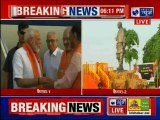 PM Narendra Modi Gets Grand Welcome, Ahmedabad,सीएम विजय रुपाणी ने पीएम नरेंद्र मोदी का किया स्वागत