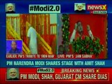 BJP President Amit Shah addresses the Jan Sabha in Ahmedabad, Gujarat after winning Elections 2019
