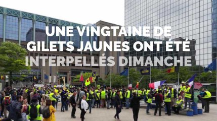 Gilets jaunes à Bruxelles: des projectiles contre le siège du PS, une vingtaine de personnes interpellée