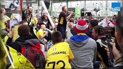 La folie en jaune et noir des supporters de CSMH