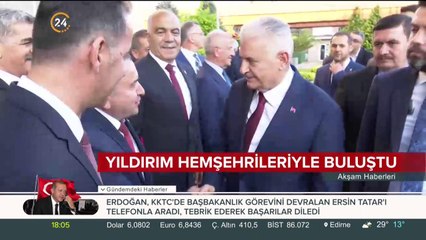 Binali Yıldırım hemşehrileriyle buluştu