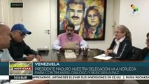 Maduro ratifica disposición para diálogo con la oposición en Noruega