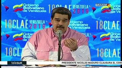 Venezuela: Maduro cierra Congreso Latinoamericano de Estudiantes