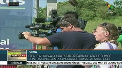 Siria: organizaciones terroristas podrían preparar un ataque químico