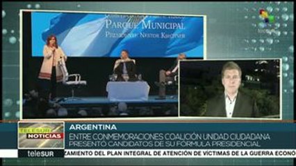 Argentina:Unidad Ciudadana realiza primer acto de campaña presidencial