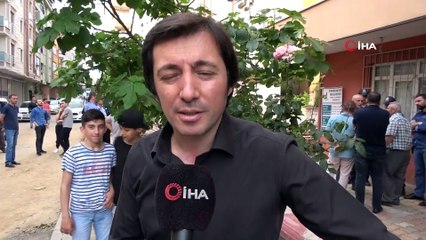 Sancaktepe'de inşaat çalışması sırasında binanın giriş bölümünde çökme meydana geldi