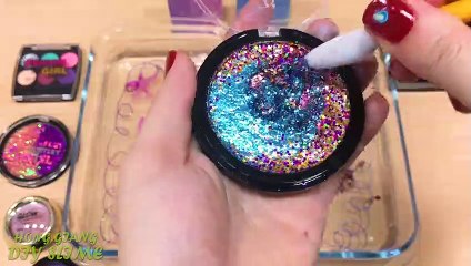 GALAXY vs UNICORN Mixing Makeup Eyeshadow into Clear Slime! Special Series#39 Satisfying Slime