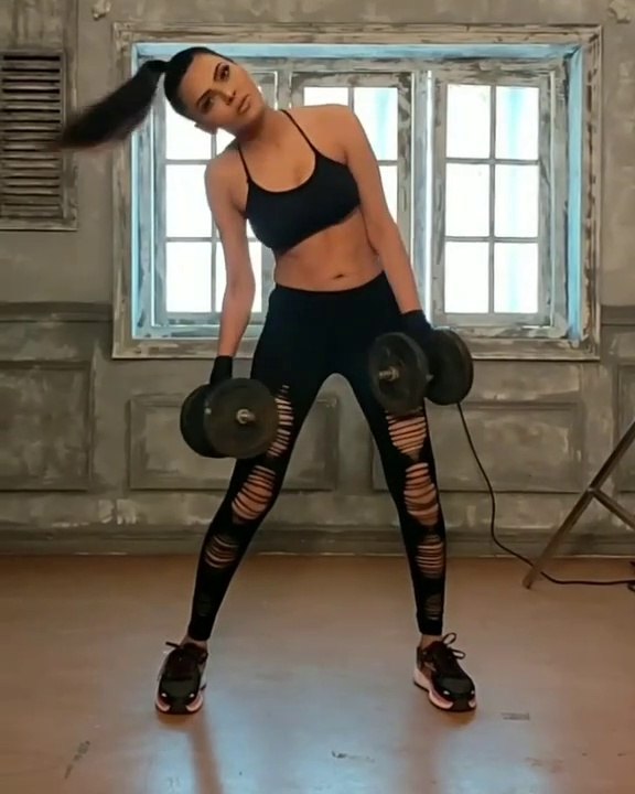 Sherlyn Chopra Sexy Indian Diva Workout Session