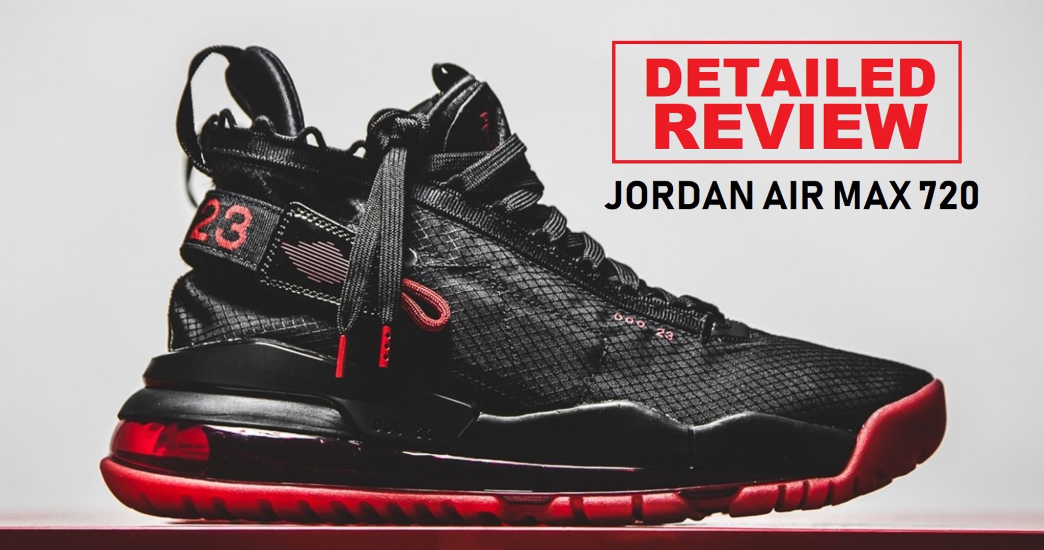 Jordan Proto Air Max 720 Bred Sneaker Detailed Look Review video Dailymotion