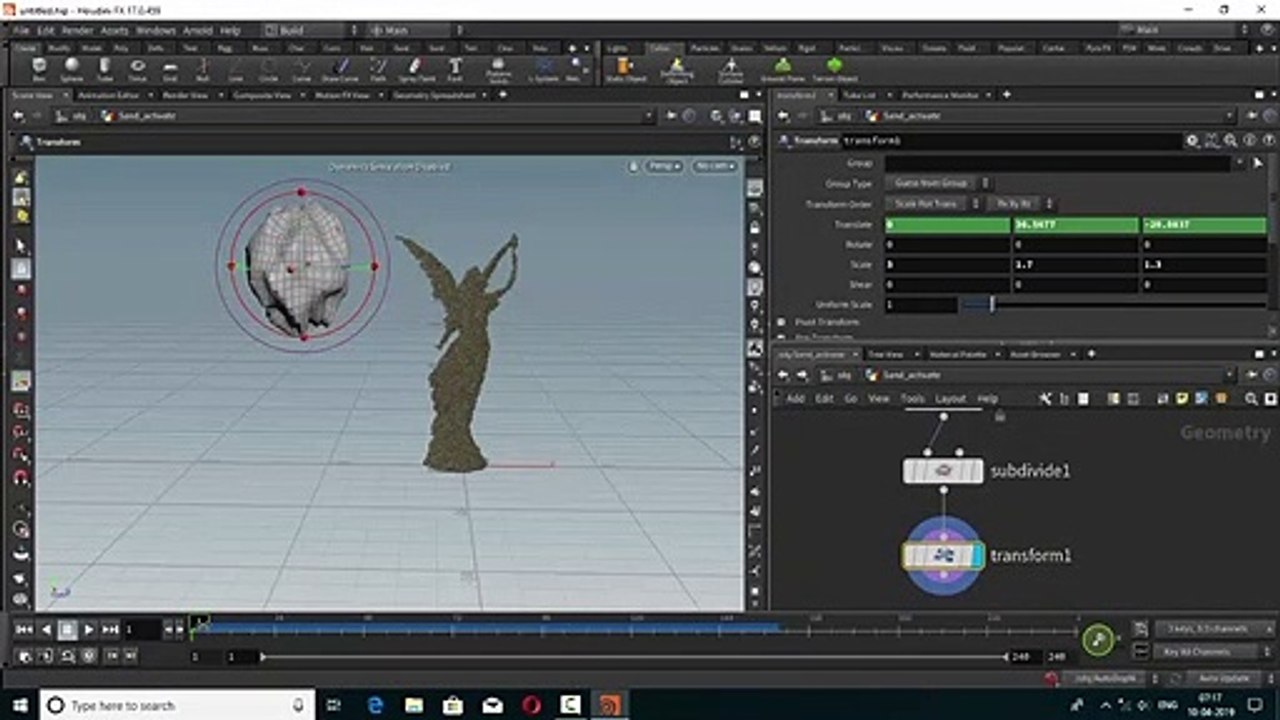 Sand effect in Houdini Tutorial