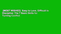 [MOST WISHED]  Easy to Love, Difficult to Discipline: The 7 Basic Skills for Turning Conflict