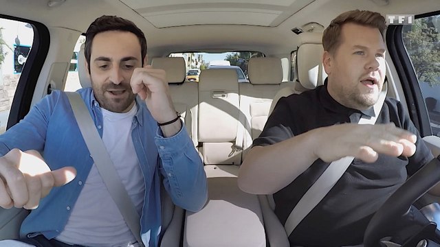 Camille Combal et James Corden en Carpool Karaoké : Allez les blues !