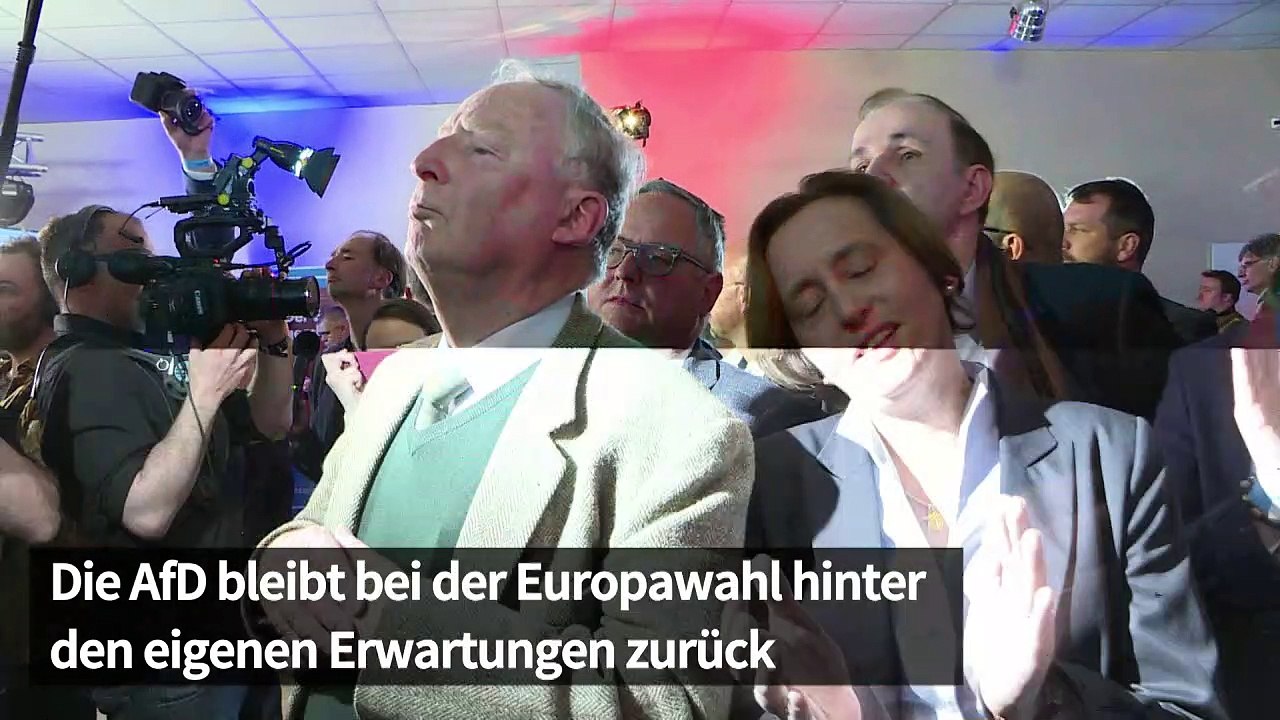 AfD bleibt bei EU-Wahl hinter Erwartungen zurück
