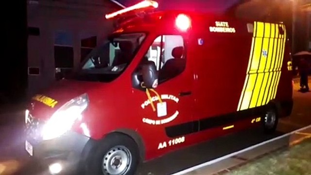 Menina de sete anos é socorrida pelo Siate no Bairro Interlagos