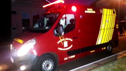 Menina de sete anos é socorrida pelo Siate no Bairro Interlagos