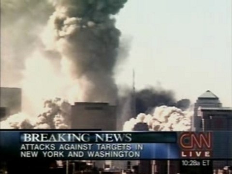 Good lord! North Tower collapsing
