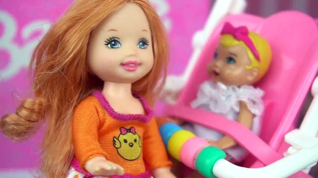 Barbie Doll Bank Playset - Playing with Elsa & Anna Toddlers