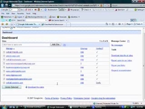 How to Add Google Webmaster Tools to Veretekk Portals