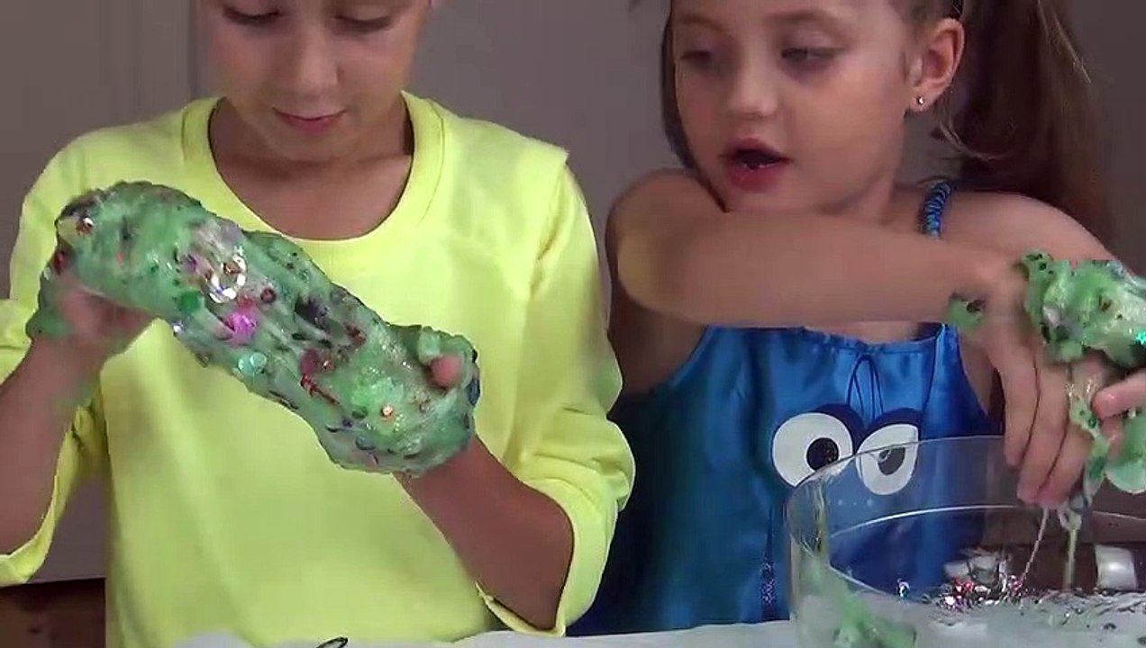 PLAYING WITH SLIME. Charlise And Locky