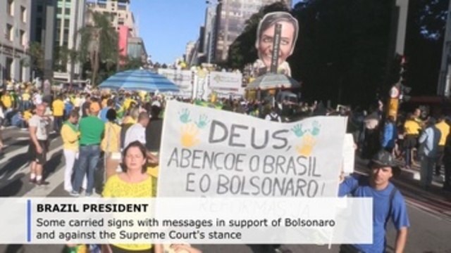 Bolsonaro supported by thousands in Brazilian cities