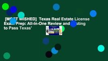 [MOST WISHED]  Texas Real Estate License Exam Prep: All-In-One Review and Testing to Pass Texas'