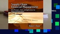 Full version  Supply Chain Financial Management: Best Practices, Tools and Applications for