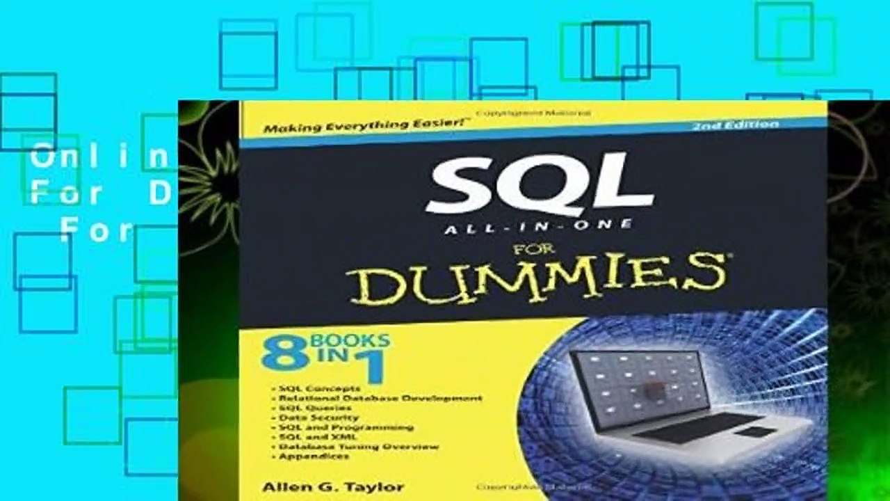 Online SQL All-in-One For Dummies, 2nd Edition  For Kindle
