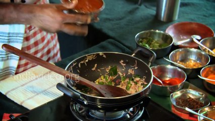 Malabar Mutton Curry (Dried and Sauted) India Video