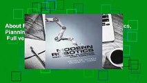 About For Books  Modern Robotics: Mechanics, Planning, and Control Complete   Full version  Modern