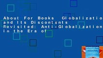 About For Books  Globalization and Its Discontents Revisited: Anti-Globalization in the Era of