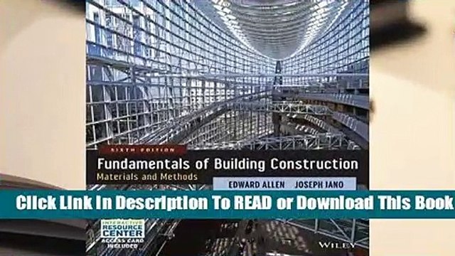 [Read] Fundamentals of Building Construction: Materials and Methods For Free