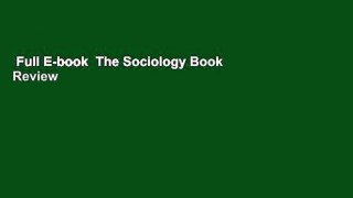 Full E-book  The Sociology Book  Review