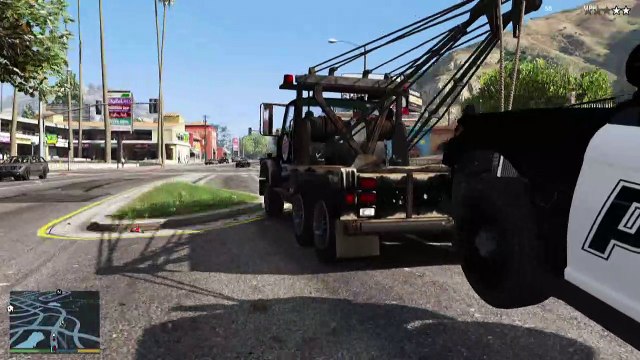 Towing A Police Car (GTA 5 Police Chase)