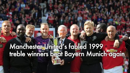 Man Utd legends thrash Bayern in 1999 charity rematch