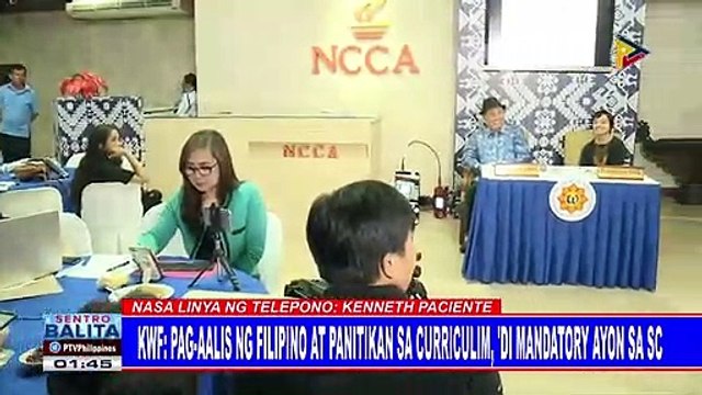 KWF: Pag-aalis ng Filipino at Panitikan sa curriculum, 'di mandatory ayon sa SC