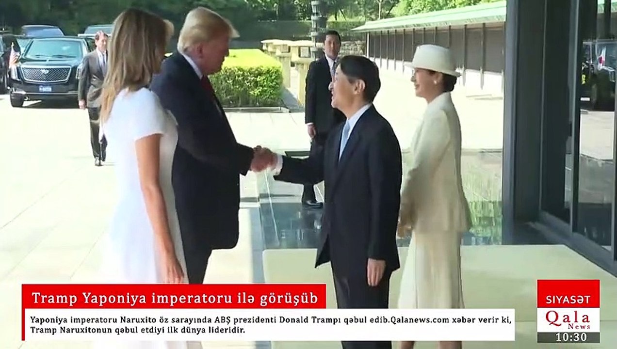 Tramp Yaponiya imperatoru ilə görüşüb