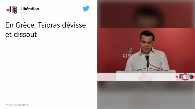 Sanctionné aux européennes, le Premier ministre grec Alexis Tsipras appelle à des législatives anticipées