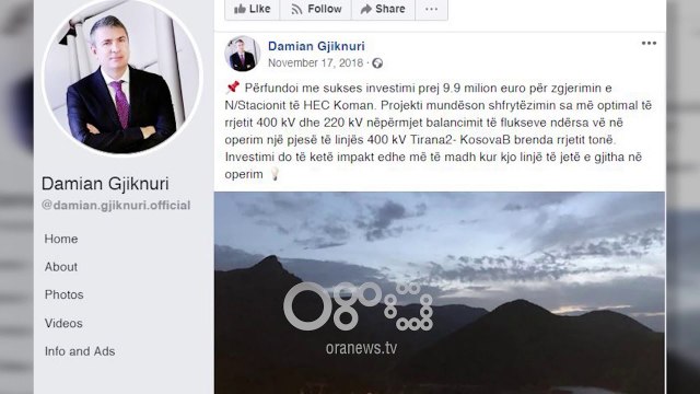RTV Ora - Balluku inauguron dy herë projektin e zgjerimit të HEC Koman