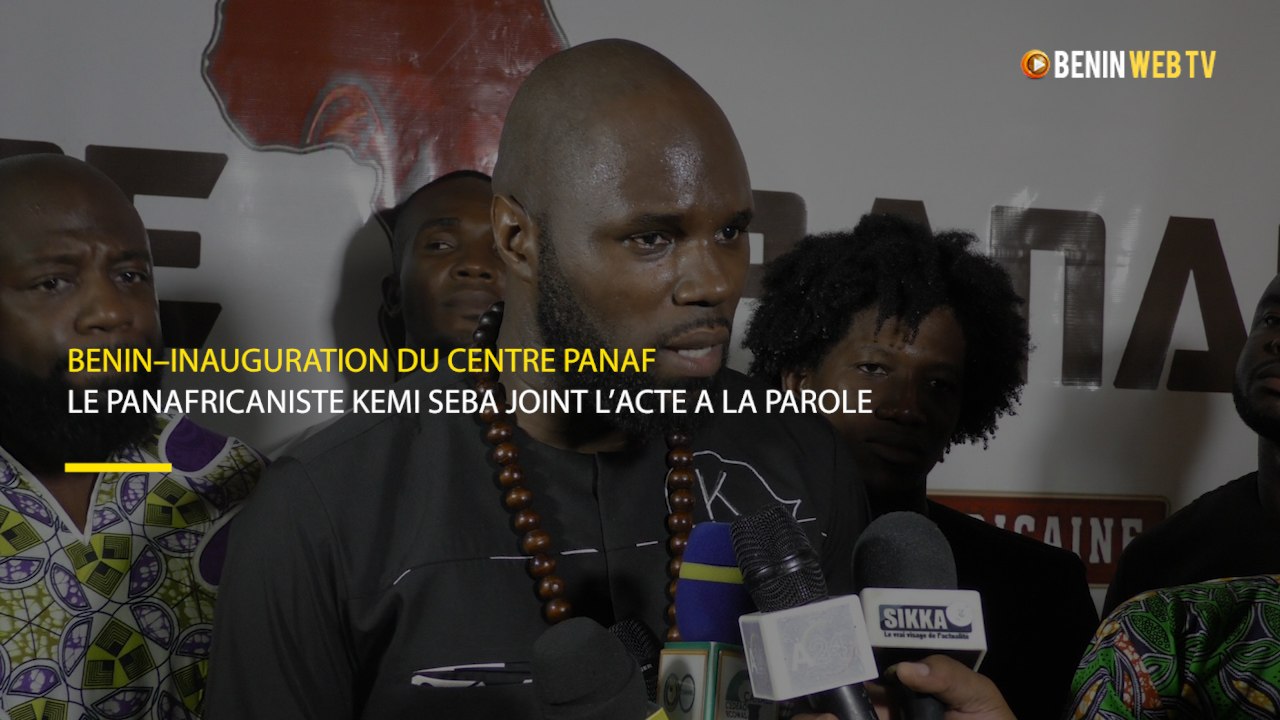 Bénin – Inauguration du Centre PANAF : le pan africaniste Kemi Seba joint l’acte a la parole